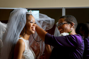 Bride and mother