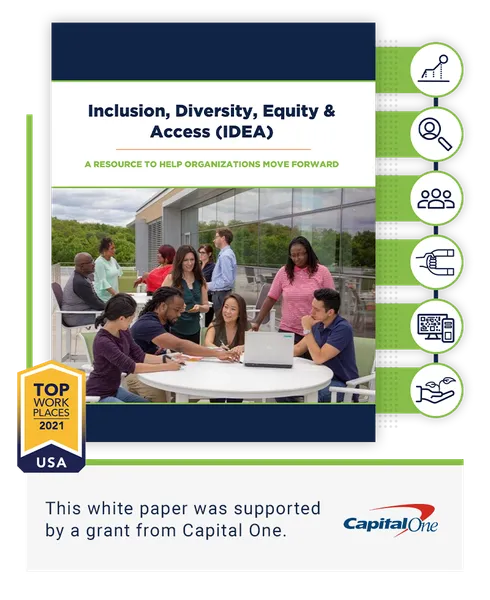 A screenshot of the whitepaper document for Inclusion, Diversity Equity and Access (IDEA)